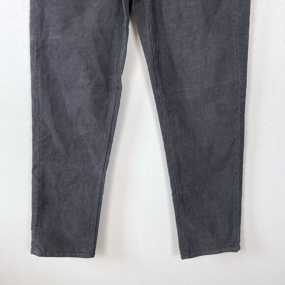 American Eagle Stretch Mom Straight Jean‎ Gray Corduroy Ankle Length Size 4 - Picture 3 of 10